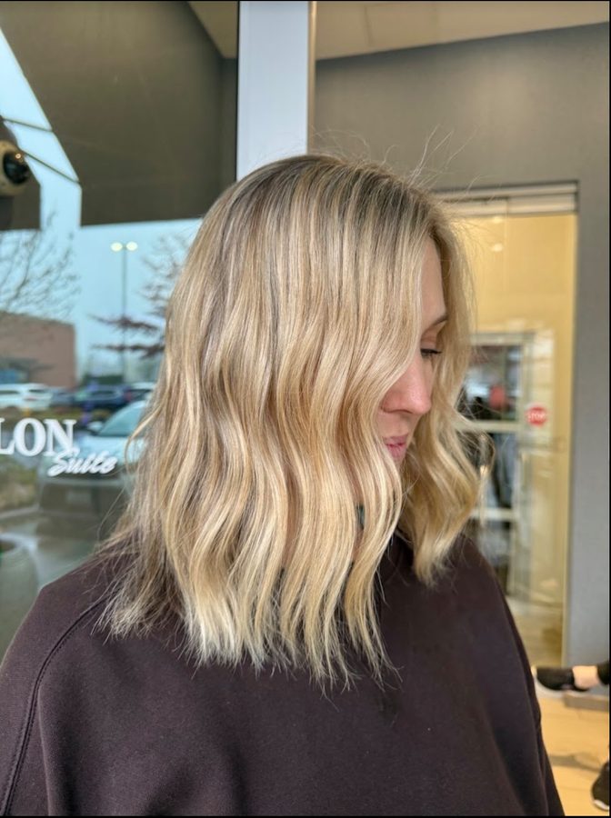 All-over blonding color makeover by Moxie Salon